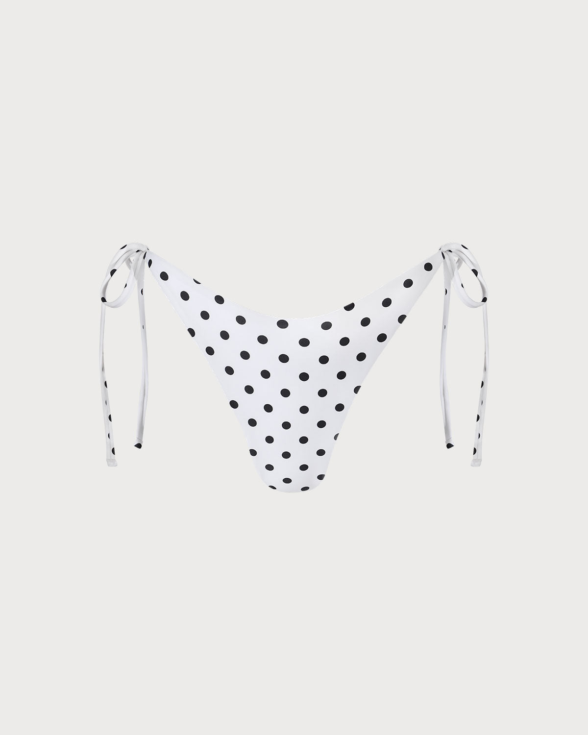 Polka Dot Kravatlı Bikini Altı