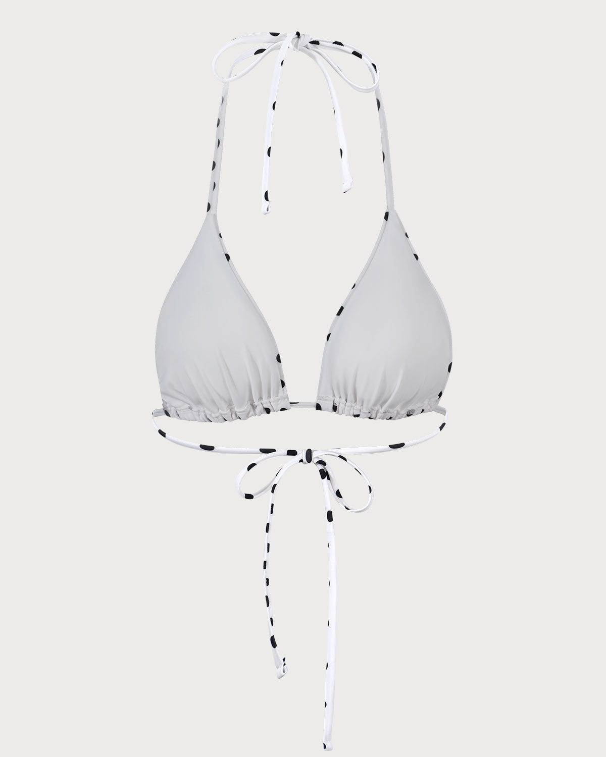 Polka Dot Üçgen Bikini Üstü
