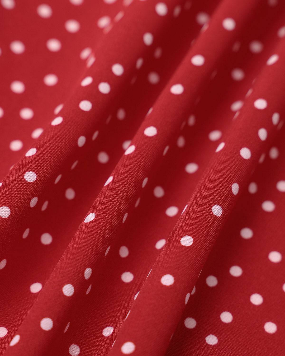 Polka Dot Volanlı Elbise