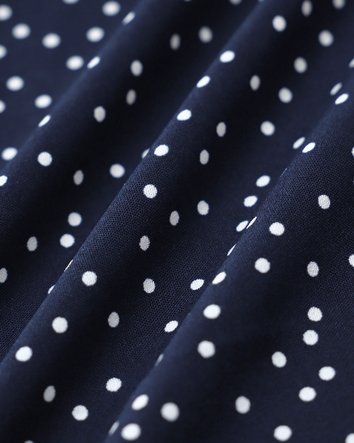 Lacivert Polka Dot Wrap Mini Etek