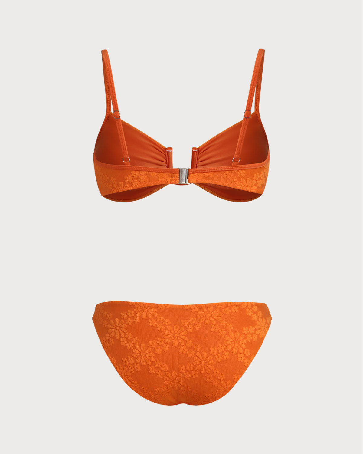 Turuncu Jakarlı Bralet Bikini Takımı