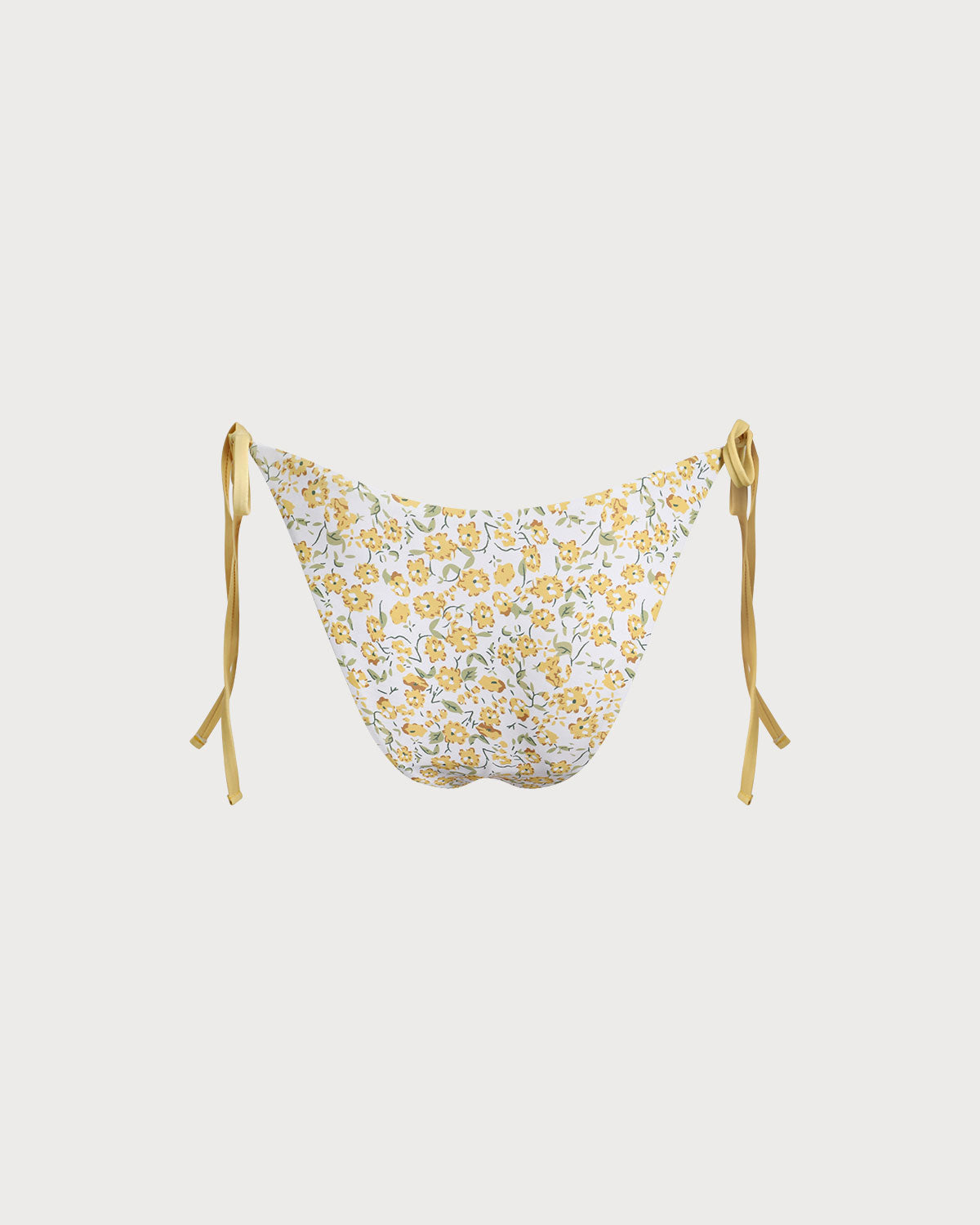 Sarı Çiçekli Bikini Altı