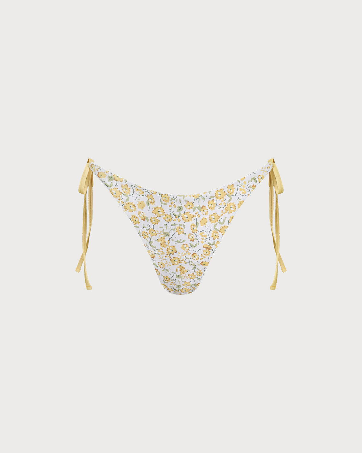 Sarı Çiçekli Bikini Altı