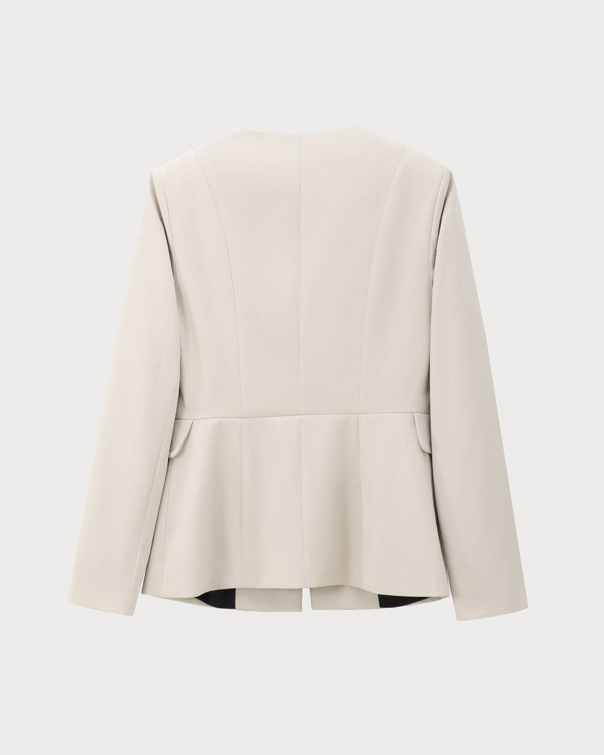 Kayısı Düğmeli Cepli Blazer