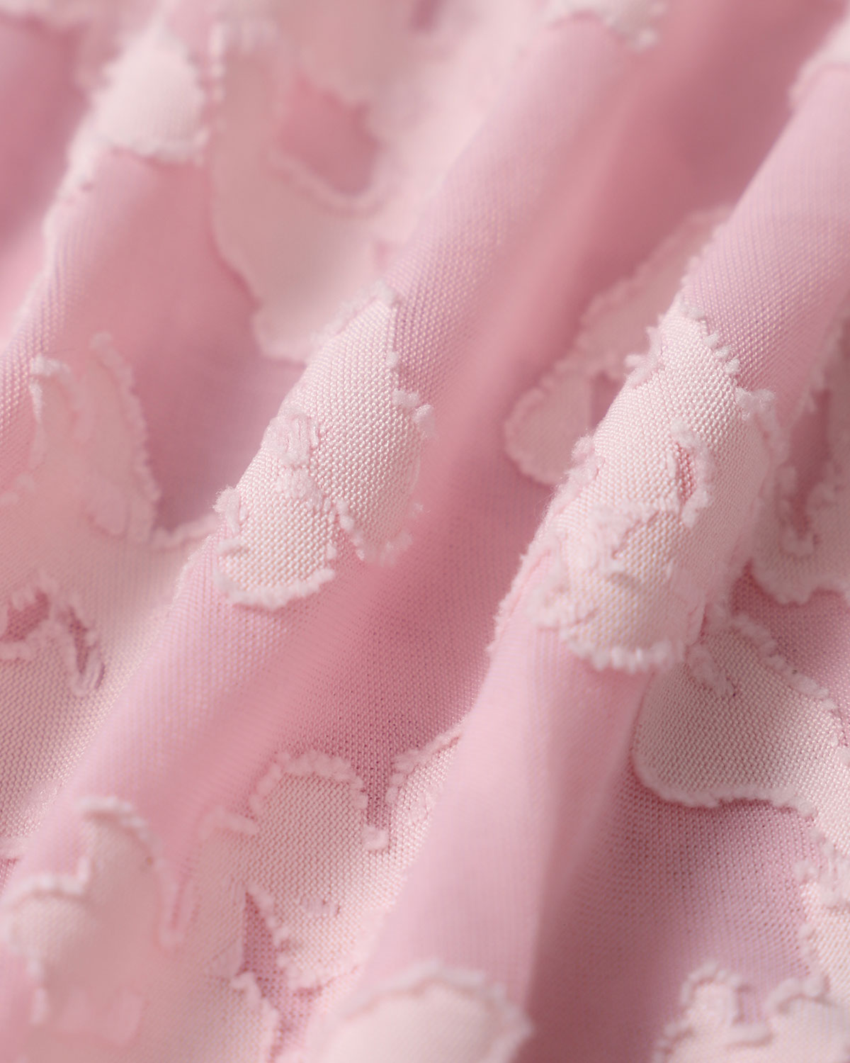 Pembe Jakarlı Vücuda Oturan Slip Uzun Elbise