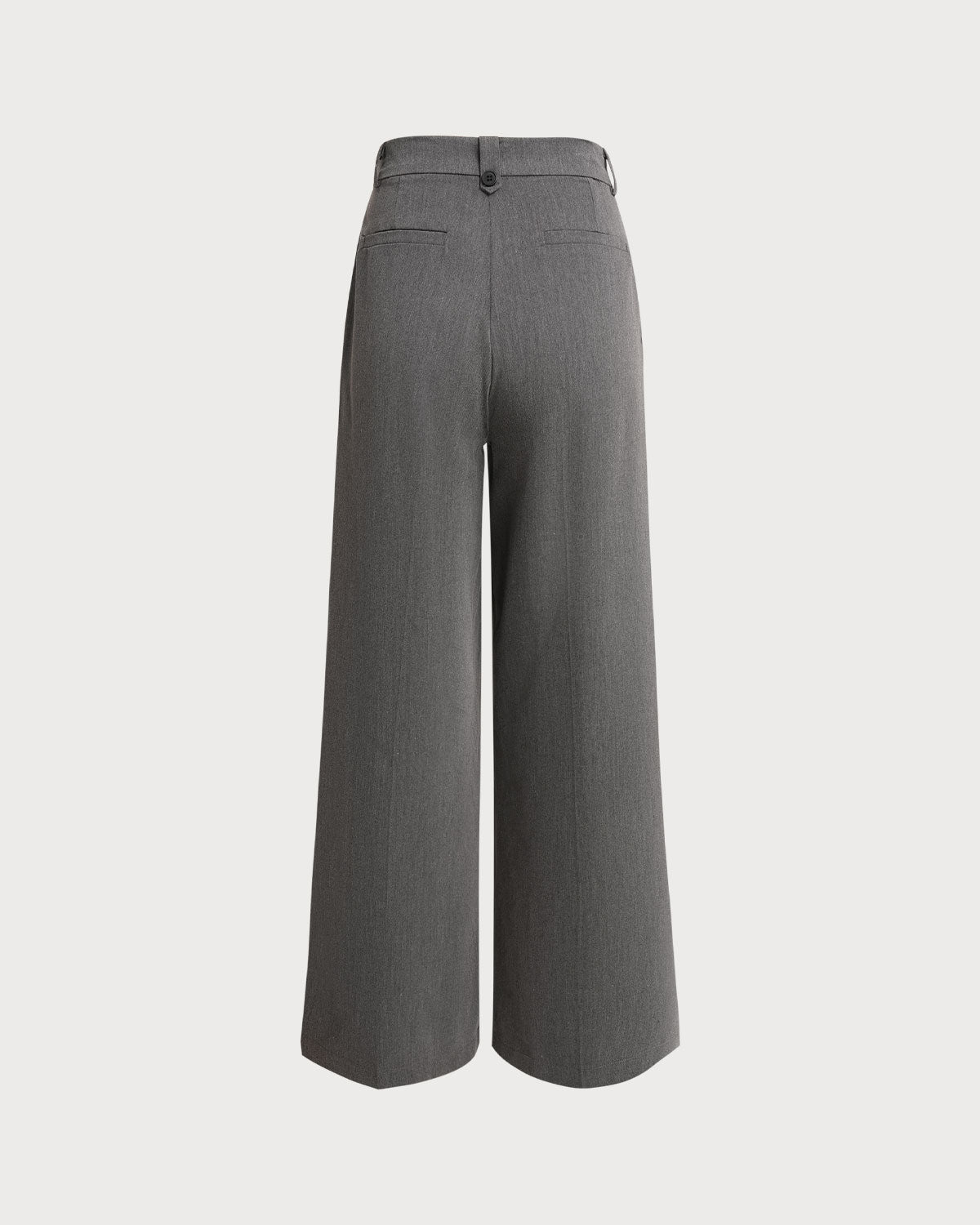 Gri Büzgülü Cepli Geniş Paça Pantolon