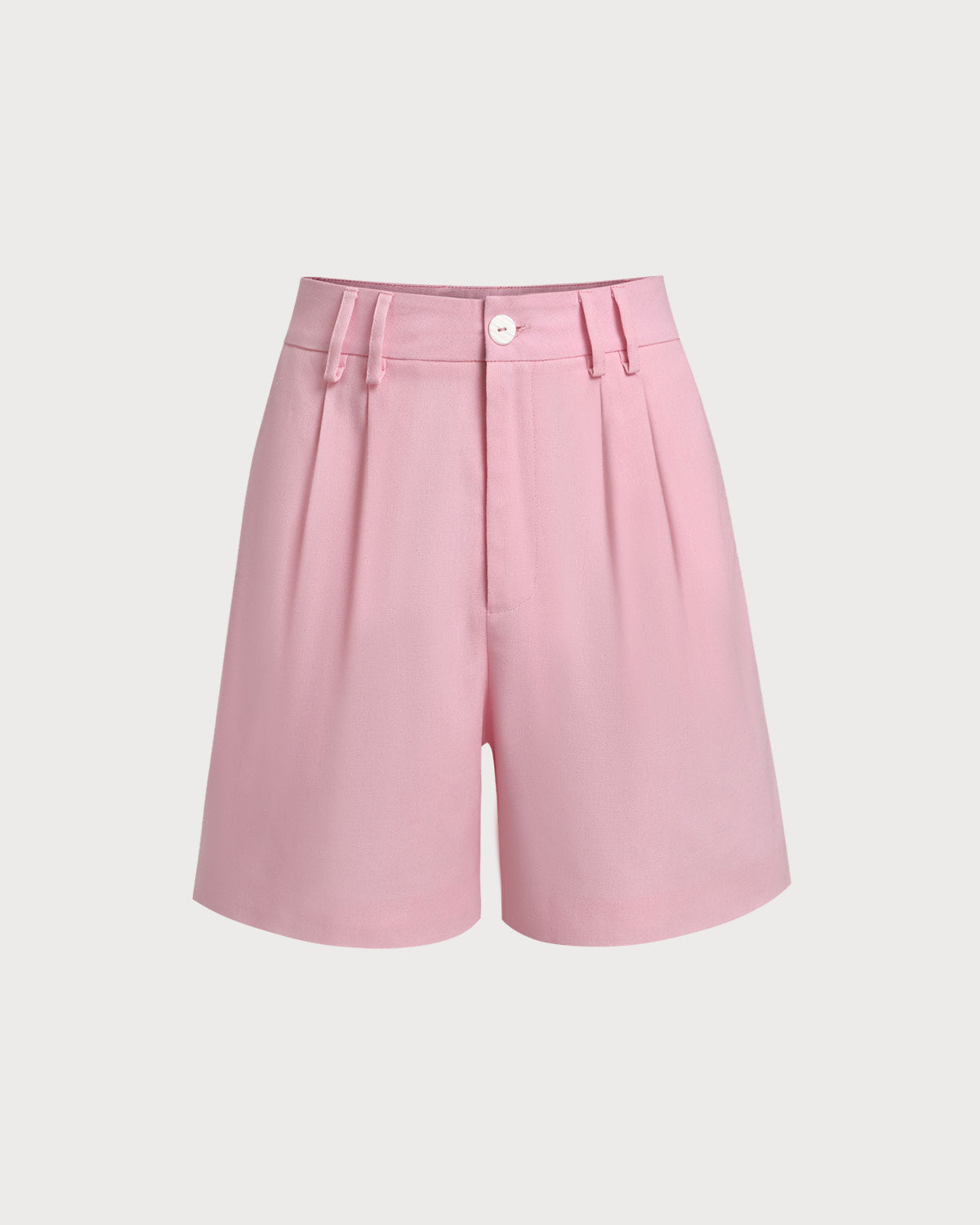 Pembe Büzgülü Cepli Şort