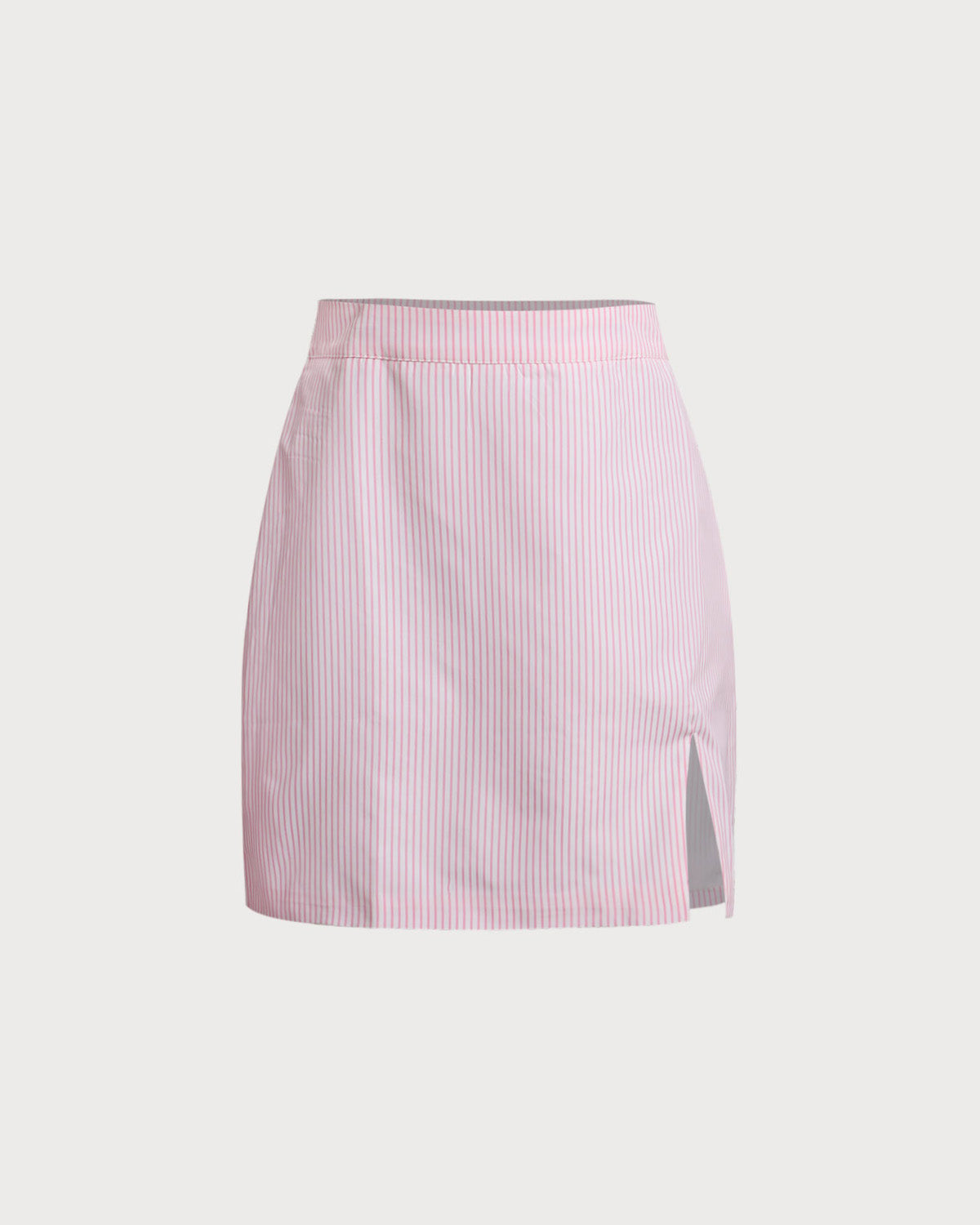 Pembe Çizgili Gömlek Etek Takımları