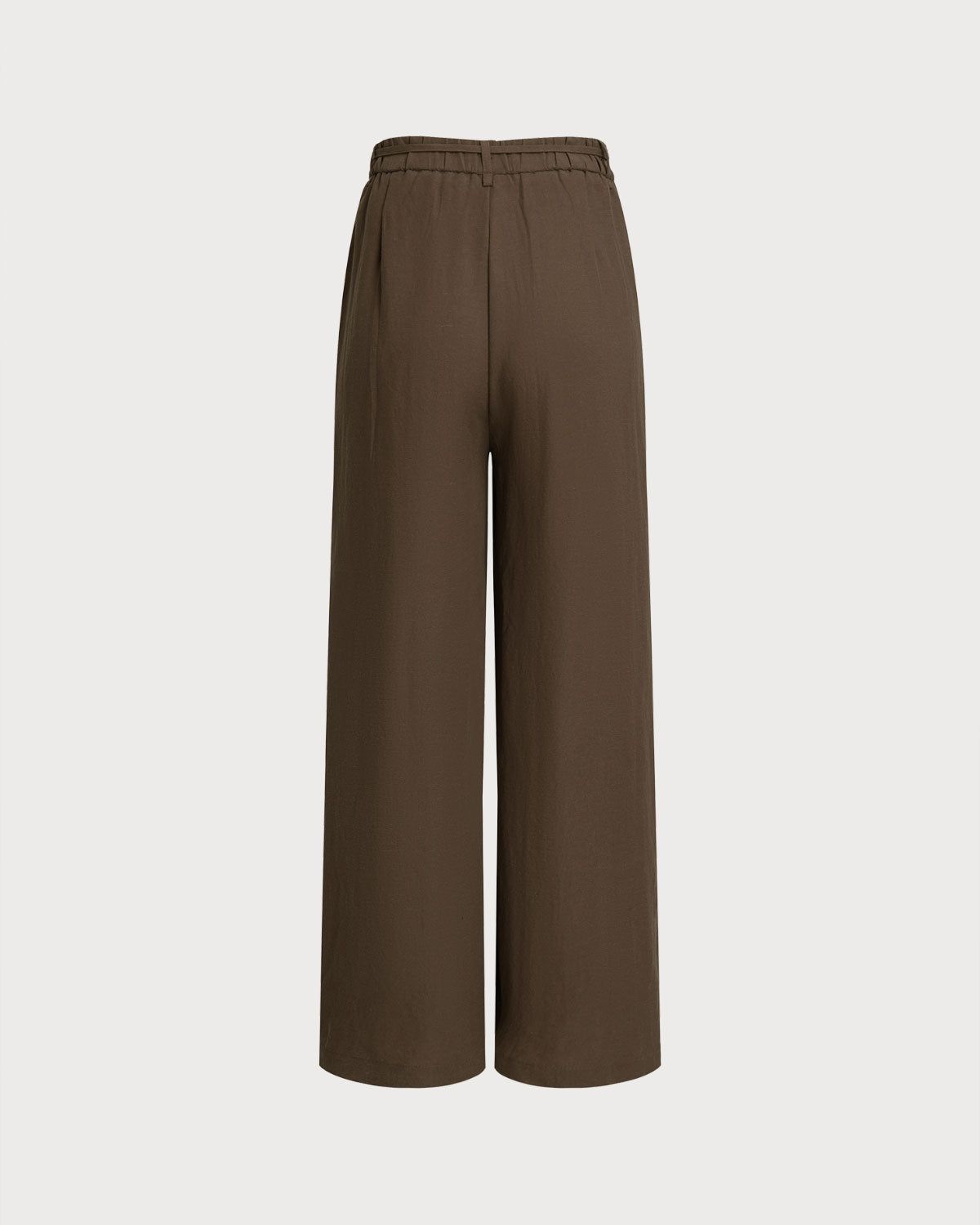Kahve Geniş Paça Pantolon Günlük Pantolon