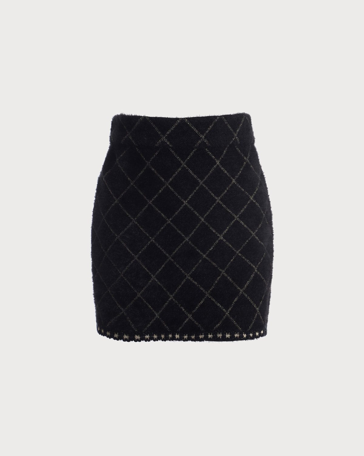Argyle Hırka ve Mini Etek Takımı